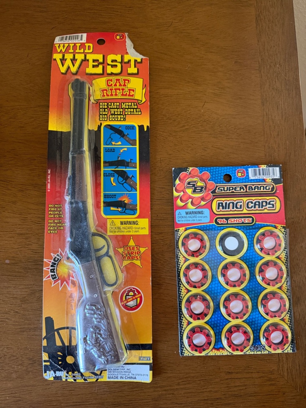 Vintage Style Wild West Cap Rifle Toy w/ Ring Caps Western 11.5”